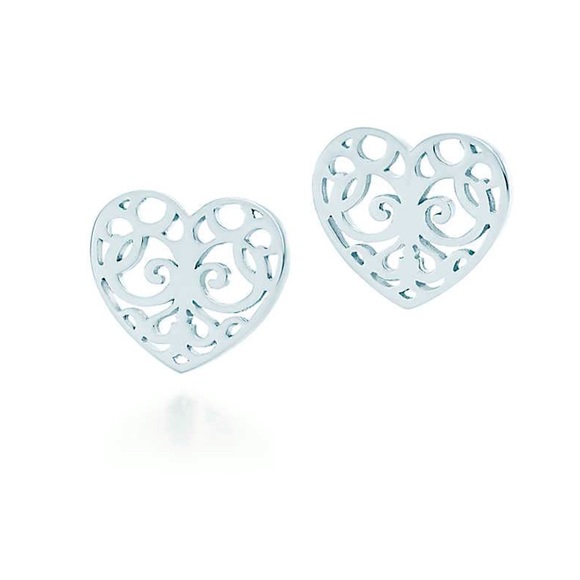 Tiffany & Co. Jewelry - Tiffany Enchant Heart Earrings